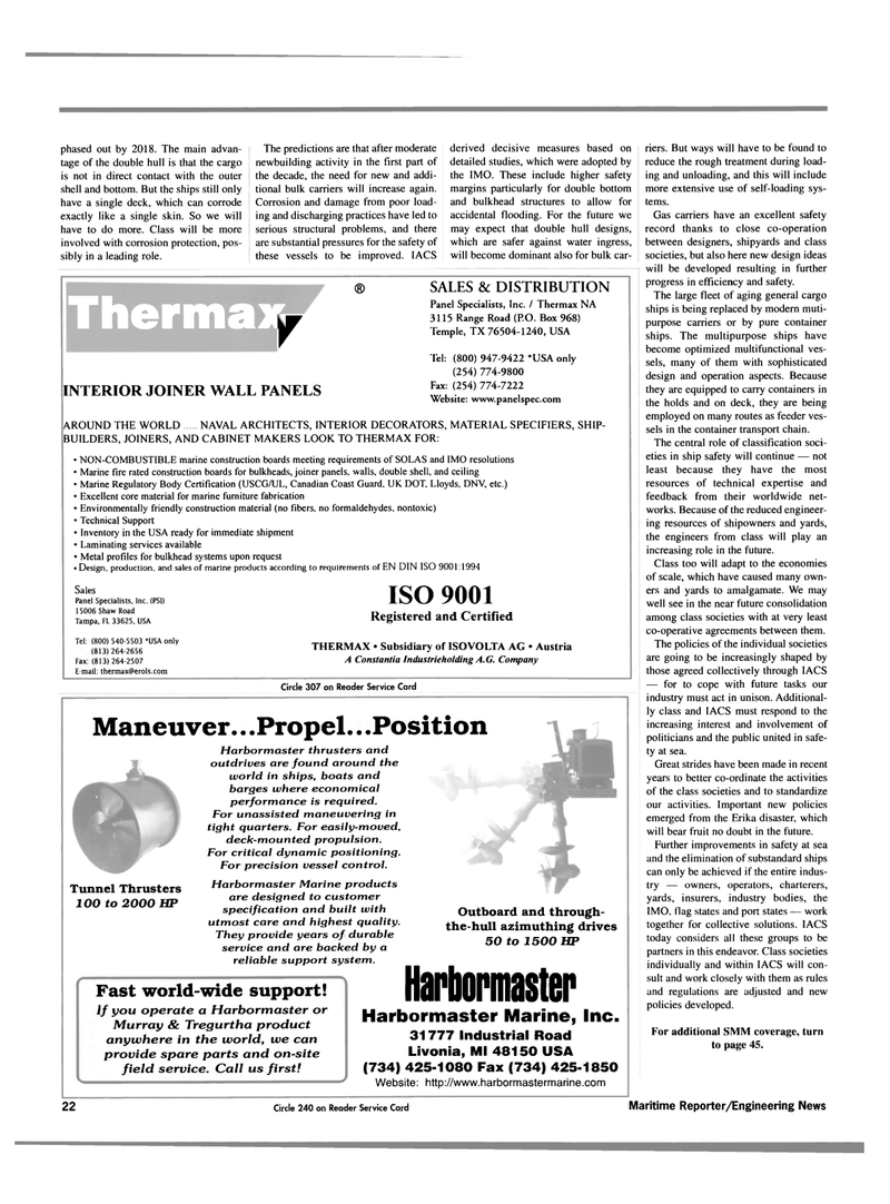 Maritime Reporter Magazine, page 22,  Sep 2000