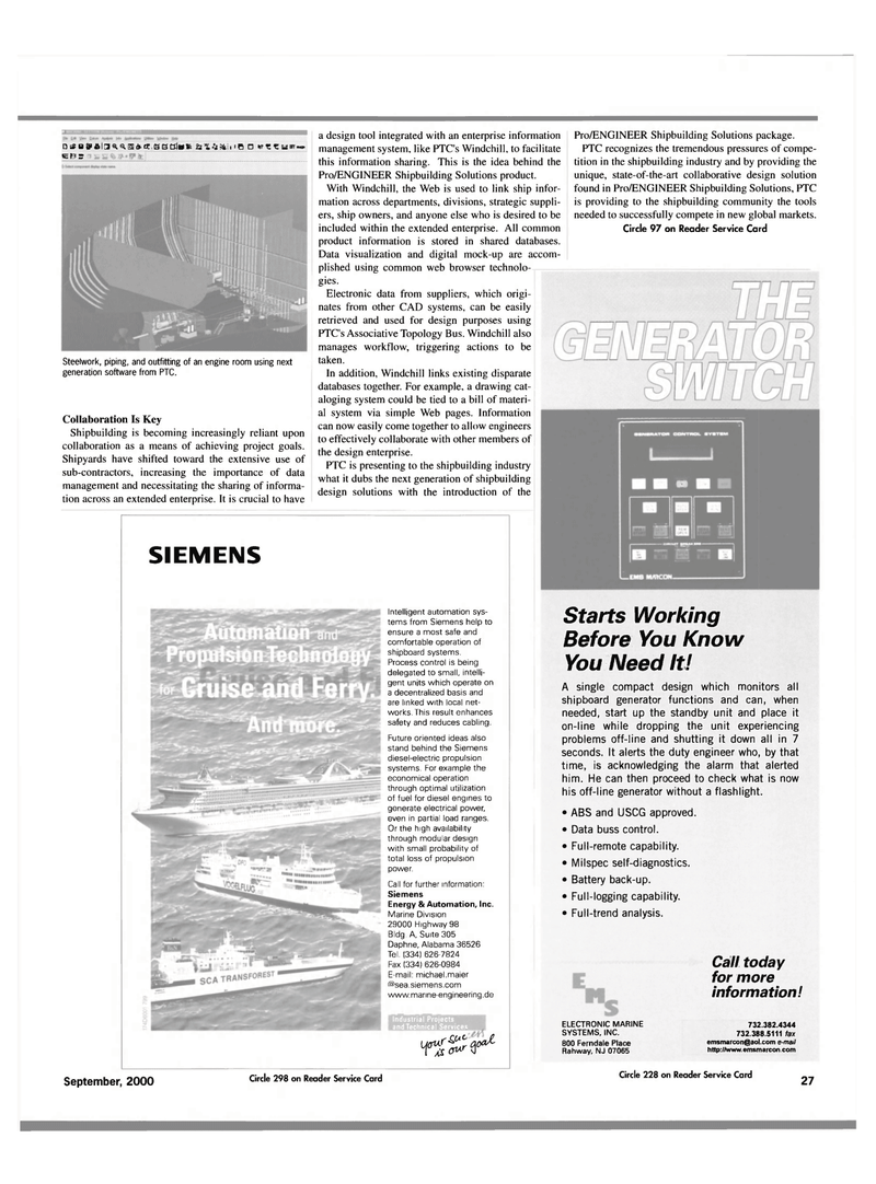 Maritime Reporter Magazine, page 27,  Sep 2000