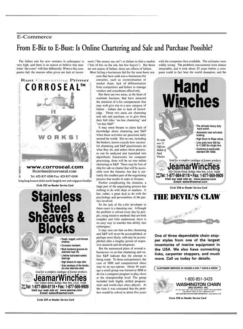 Maritime Reporter Magazine, page 15,  Oct 2000