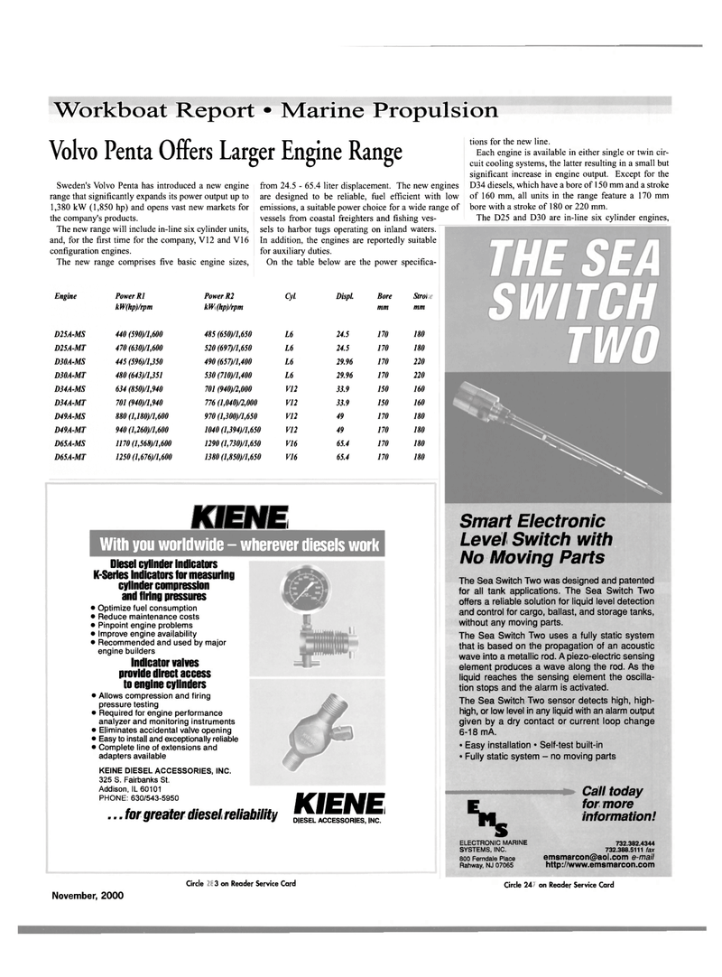 Maritime Reporter Magazine, page 35,  Nov 2000