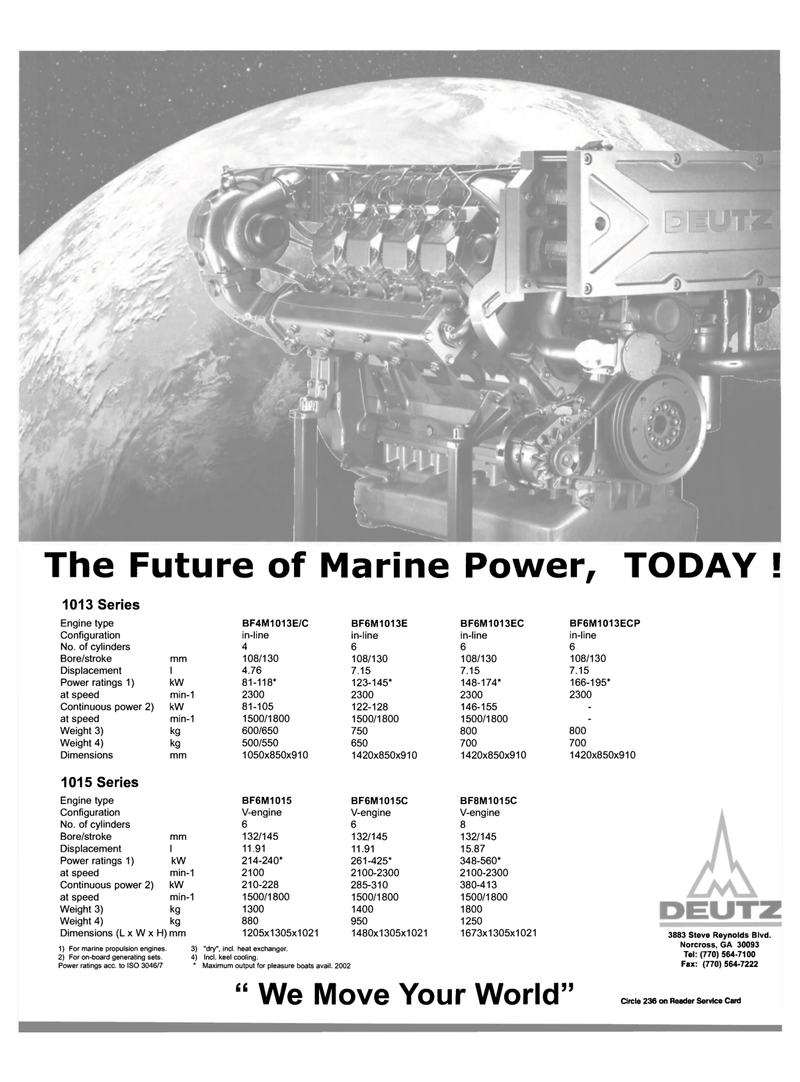 Maritime Reporter Magazine, page 4th Cover,  Nov 2000