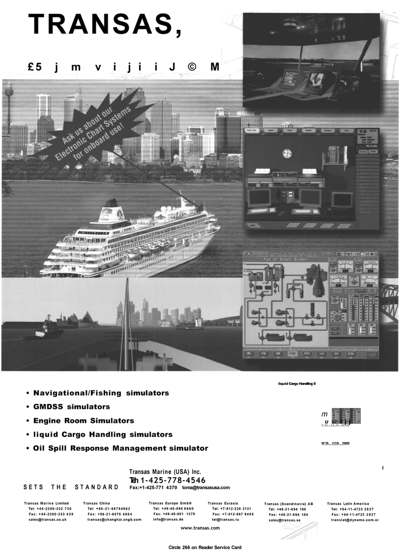 Maritime Reporter Magazine, page 2nd Cover,  Jan 2001