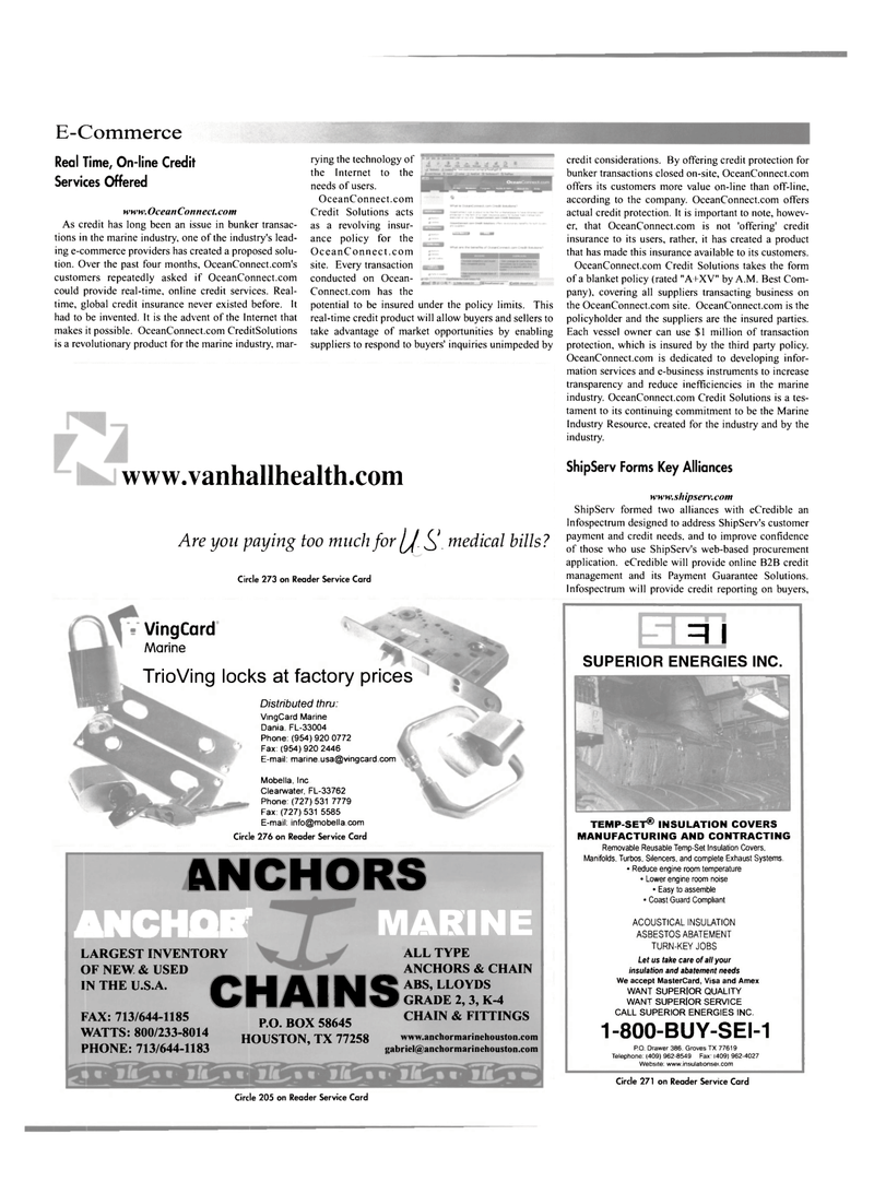Maritime Reporter Magazine, page 14,  Feb 2001