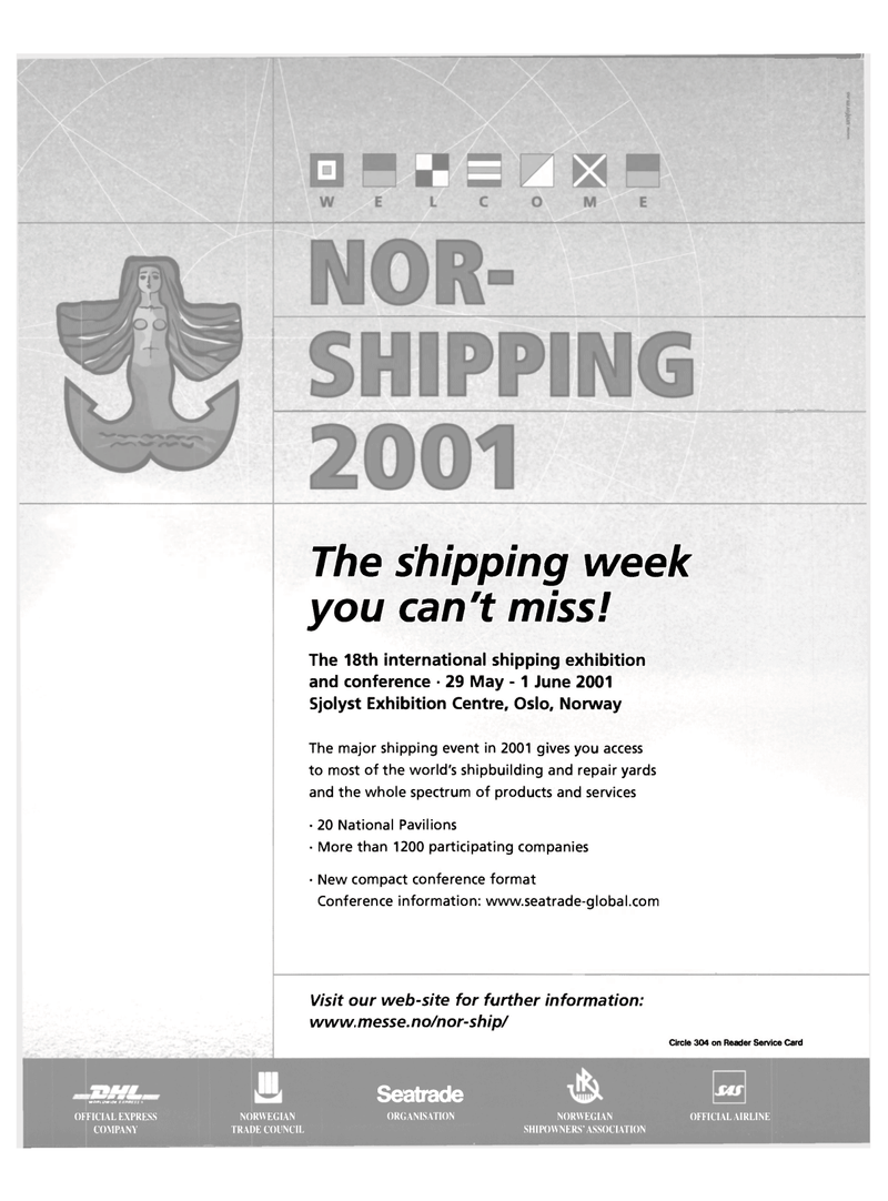Maritime Reporter Magazine, page 2nd Cover,  Feb 2001