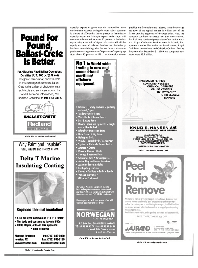 Maritime Reporter Magazine, page 26,  Feb 2001