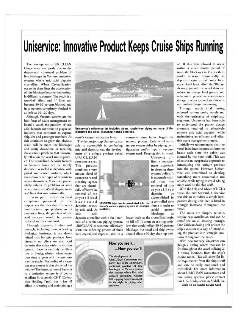 Maritime Reporter Magazine, page 39,  Feb 2001