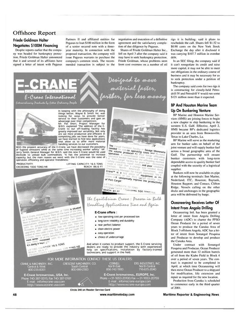 Maritime Reporter Magazine, page 48,  Apr 2001