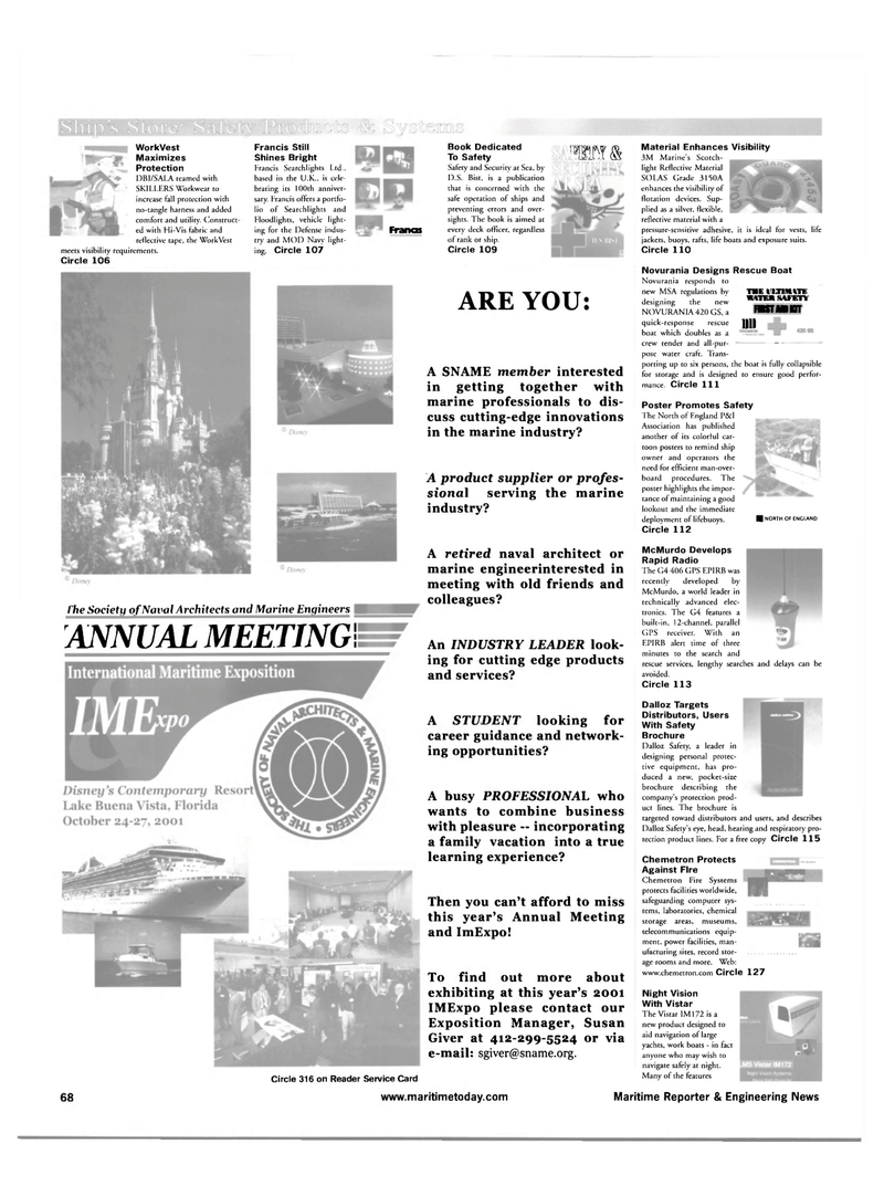Maritime Reporter Magazine, page 68,  Apr 2001
