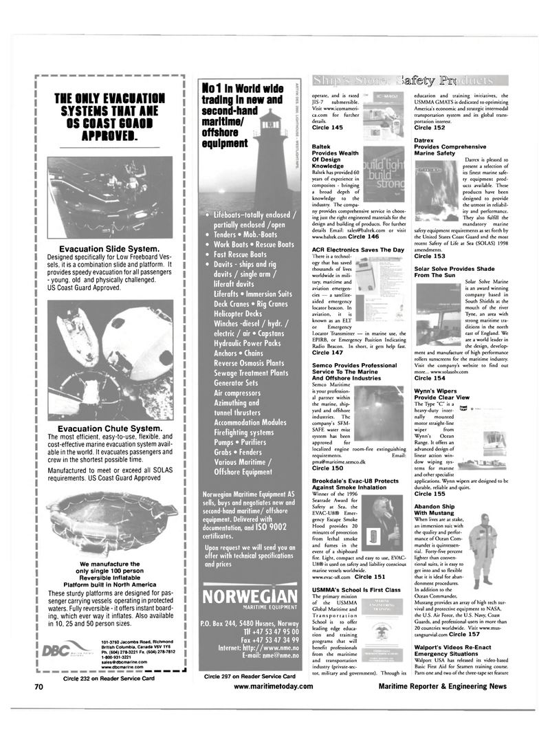 Maritime Reporter Magazine, page 70,  Apr 2001