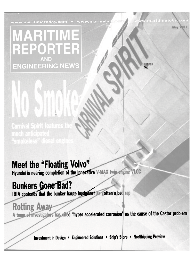 Maritime Reporter Magazine Cover May 2001 - 