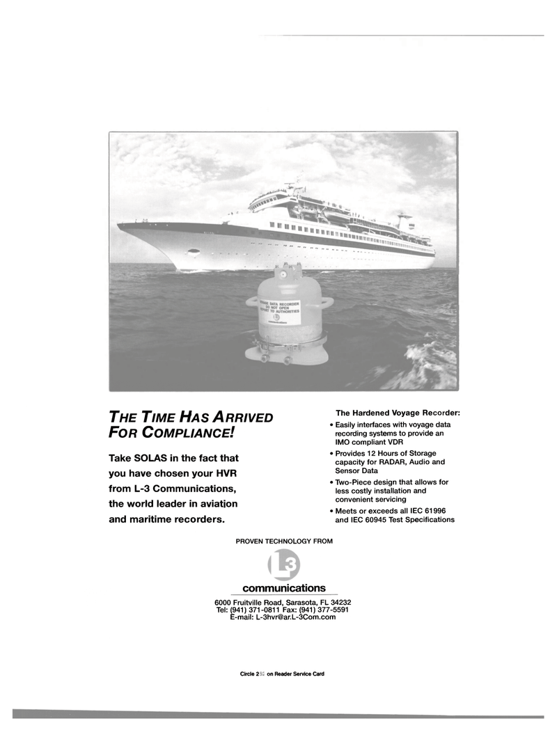 Maritime Reporter Magazine, page 45,  May 2001