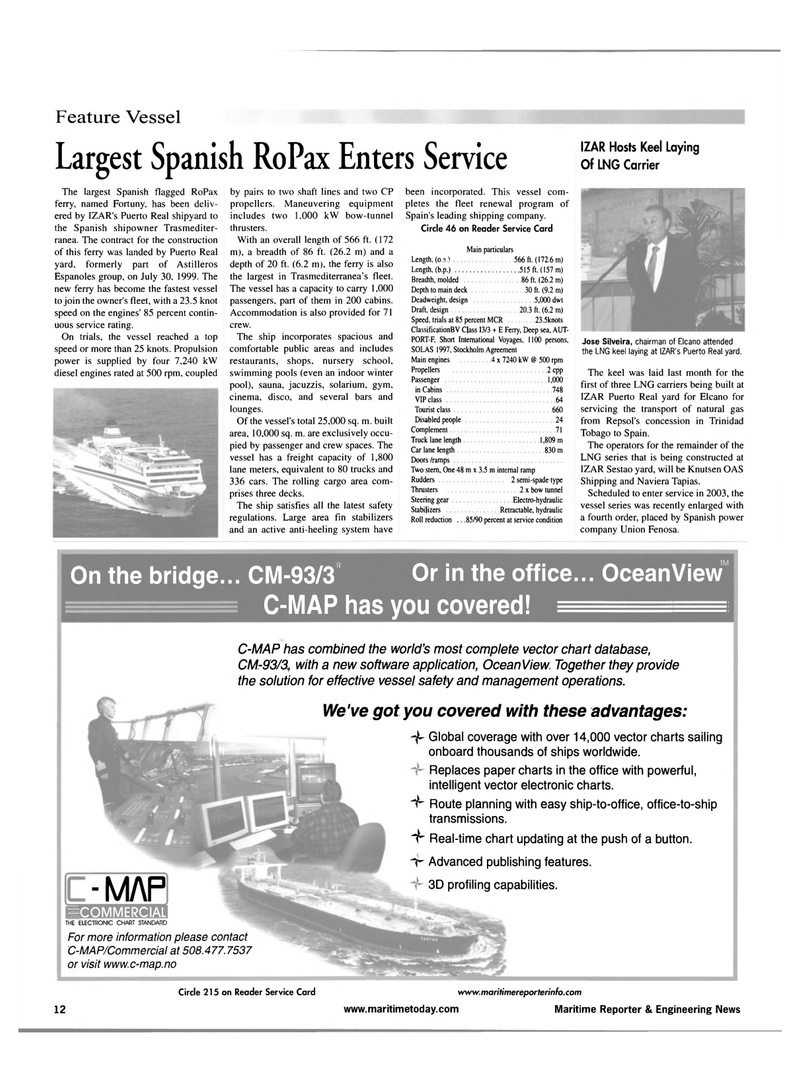 Maritime Reporter Magazine, page 12,  Jul 2001