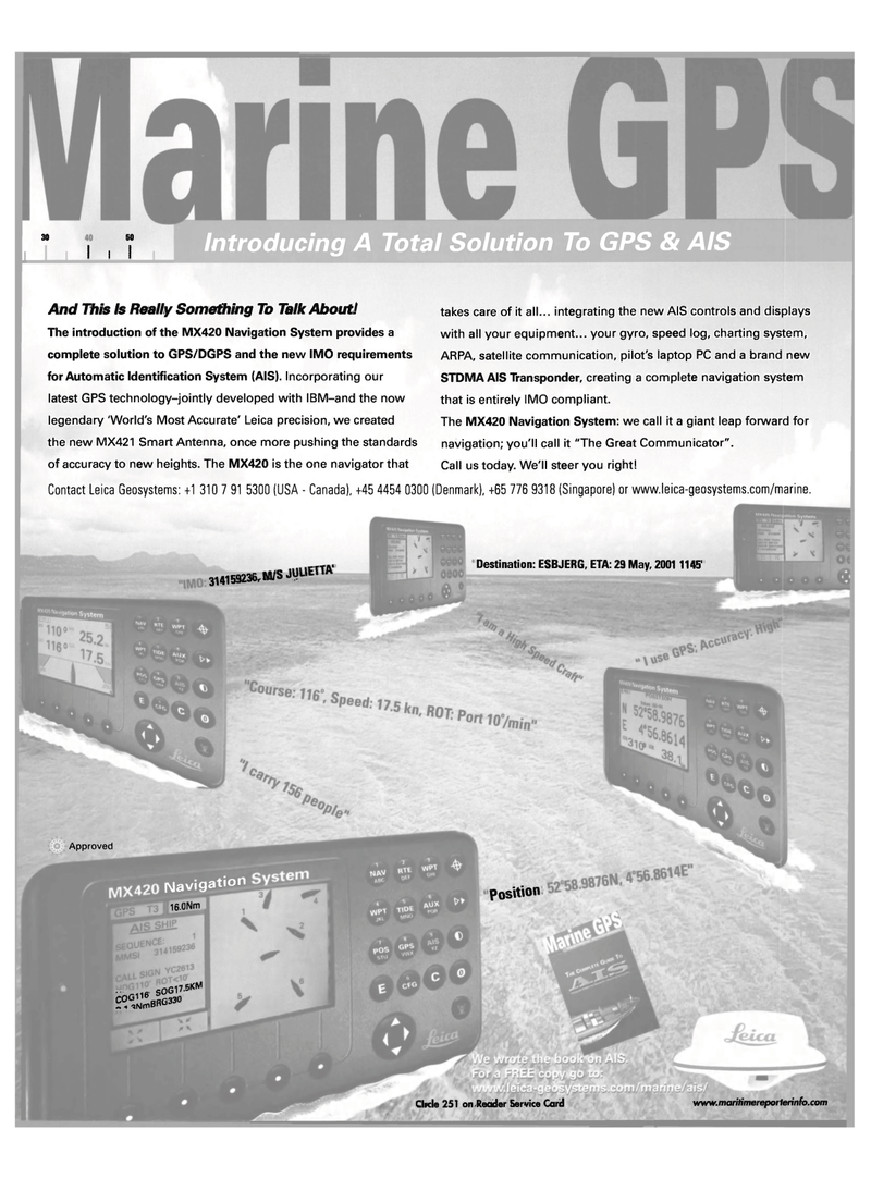 Maritime Reporter Magazine, page 3,  Jul 2001