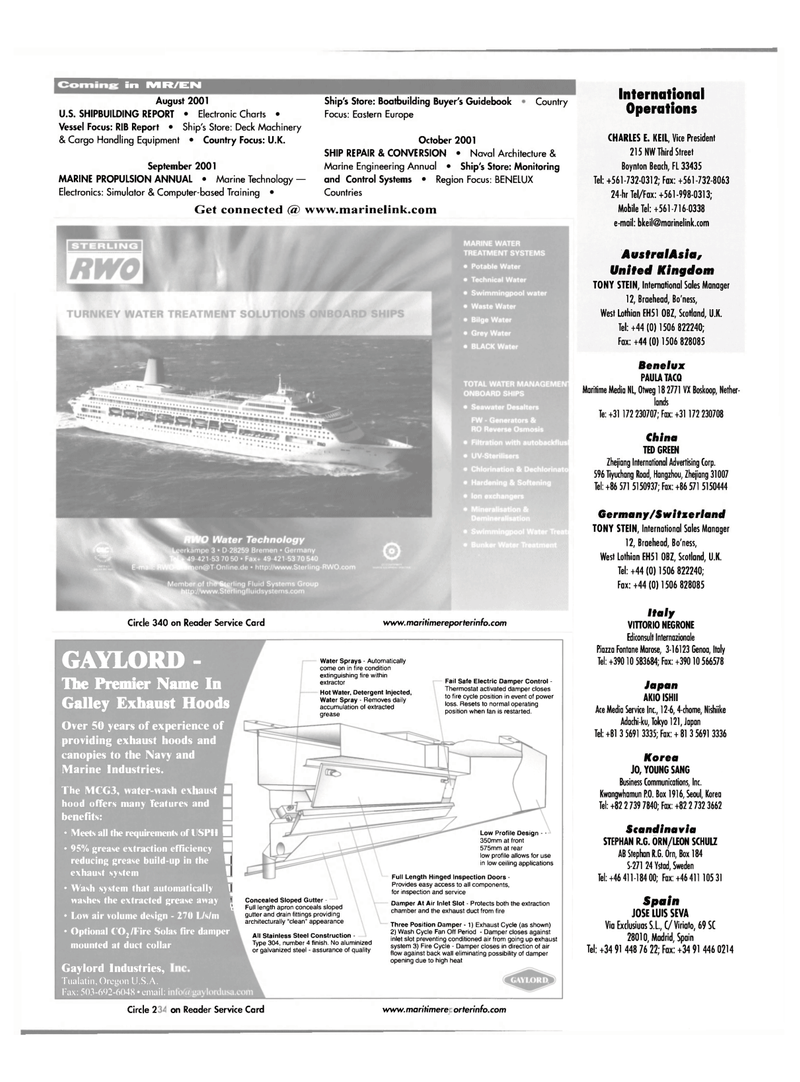 Maritime Reporter Magazine, page 4,  Jul 2001