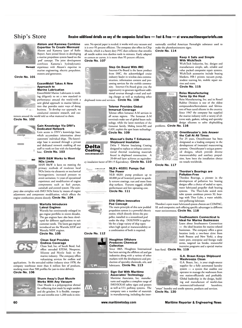 Maritime Reporter Magazine, page 68,  Jul 2001