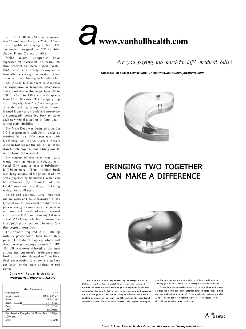 Maritime Reporter Magazine, page 13,  Sep 2001