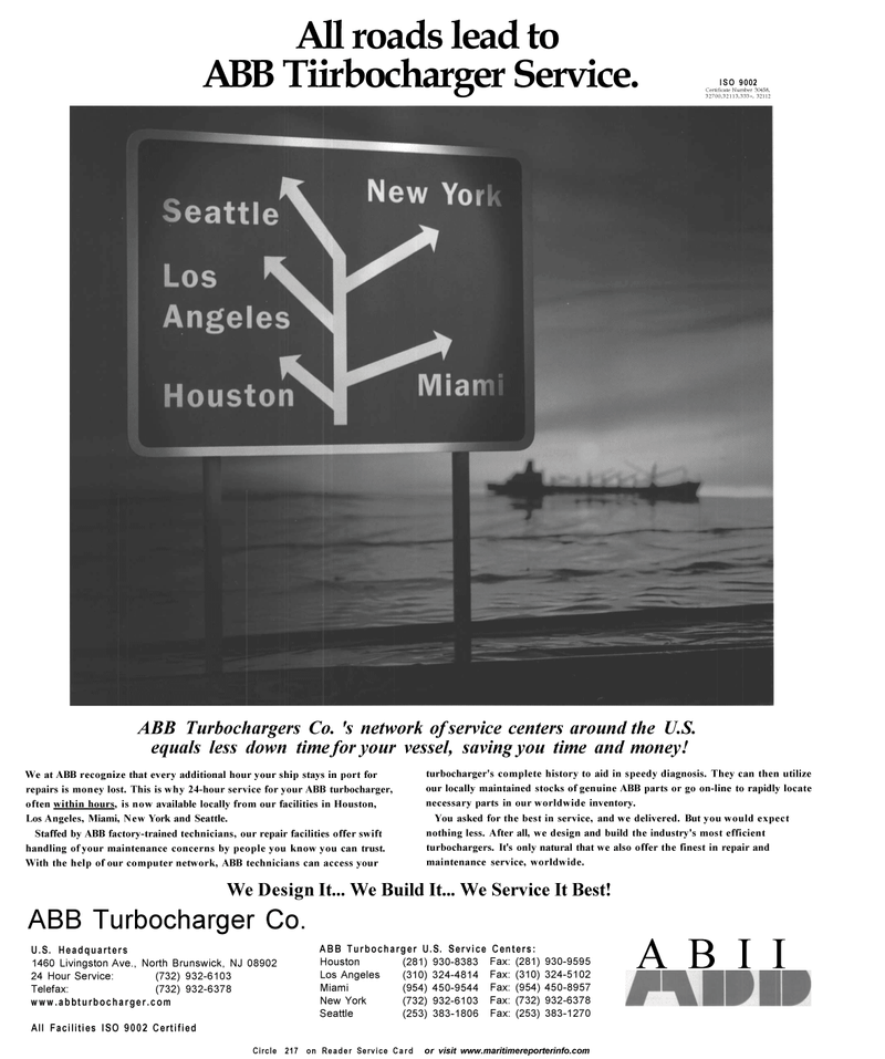 Maritime Reporter Magazine, page 36,  Sep 2001
