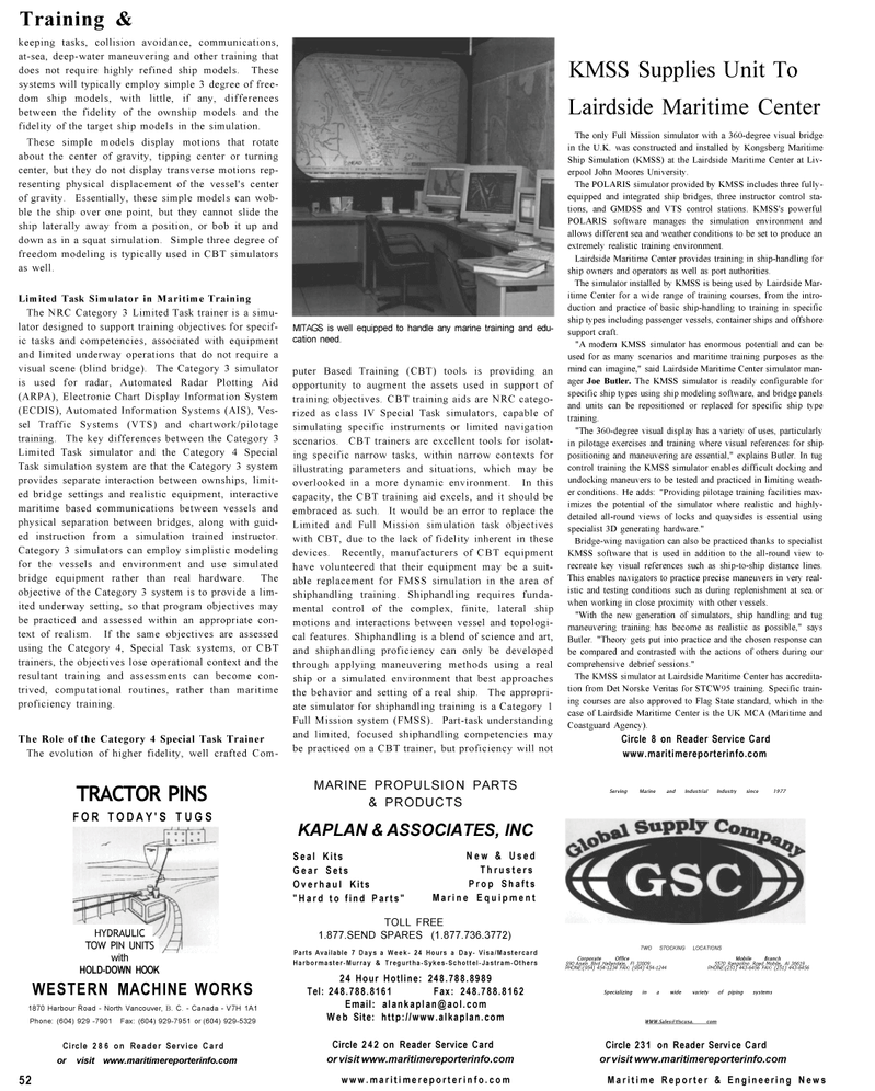 Maritime Reporter Magazine, page 52,  Sep 2001