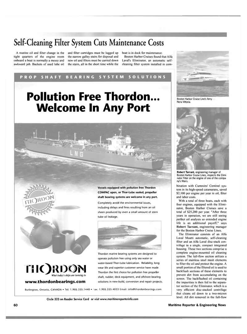 Maritime Reporter Magazine, page 69,  Oct 2001