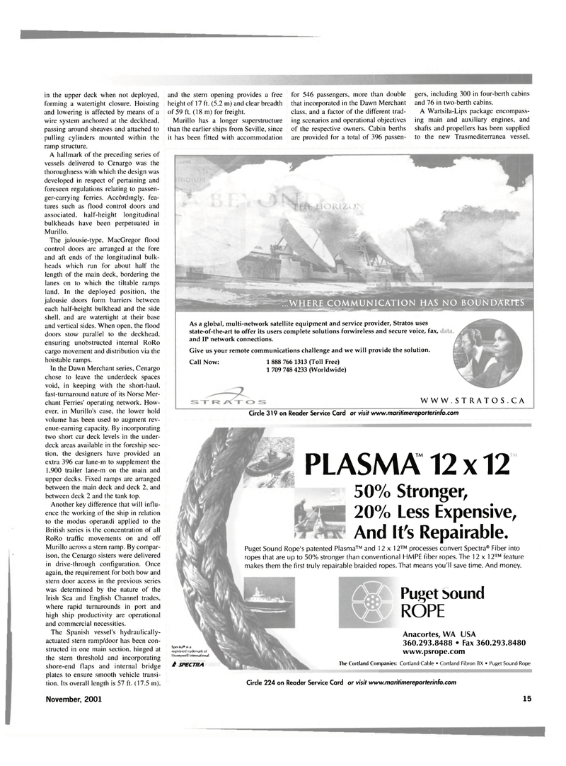Maritime Reporter Magazine, page 15,  Nov 2001