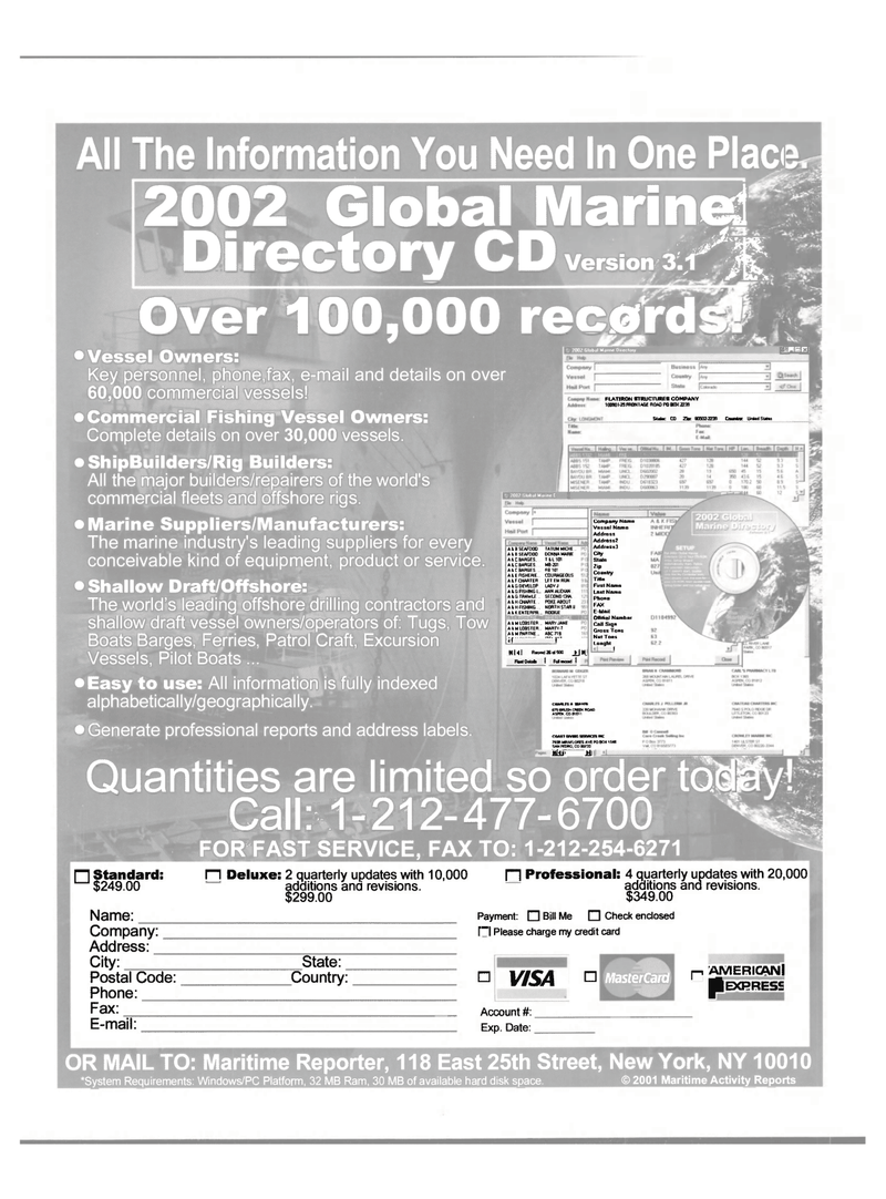 Maritime Reporter Magazine, page 68,  Jan 2002