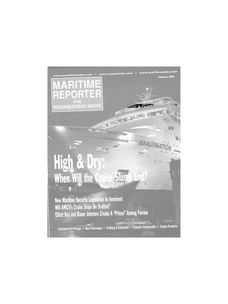 Maritime Reporter Magazine Cover Feb 2002 - 