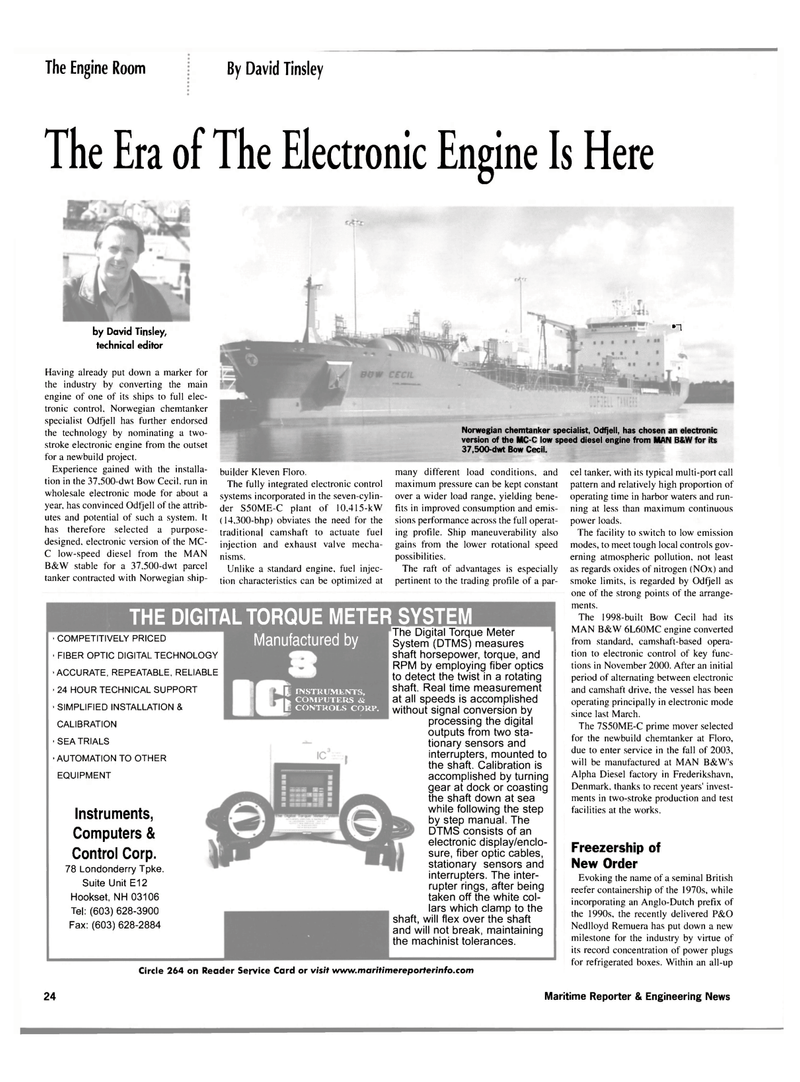 Maritime Reporter Magazine, page 24,  Mar 2002