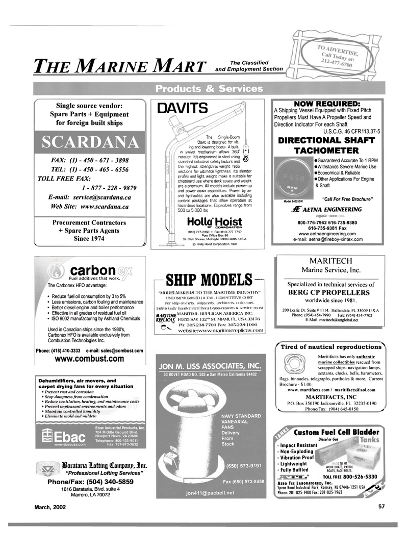 Maritime Reporter Magazine, page 57,  Mar 2002