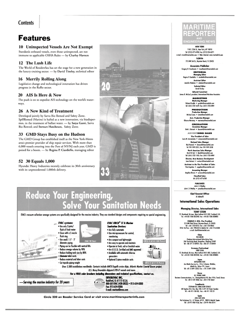 Maritime Reporter Magazine, page 2,  May 2002