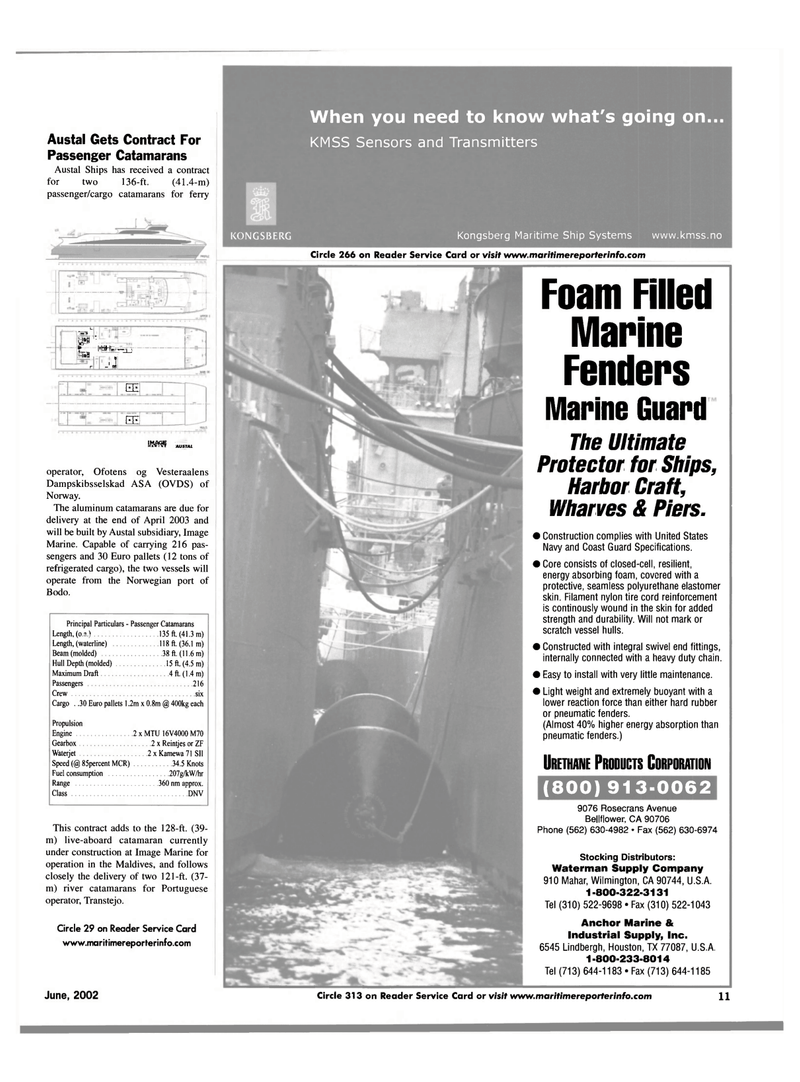 Maritime Reporter Magazine, page 11,  Jun 2002