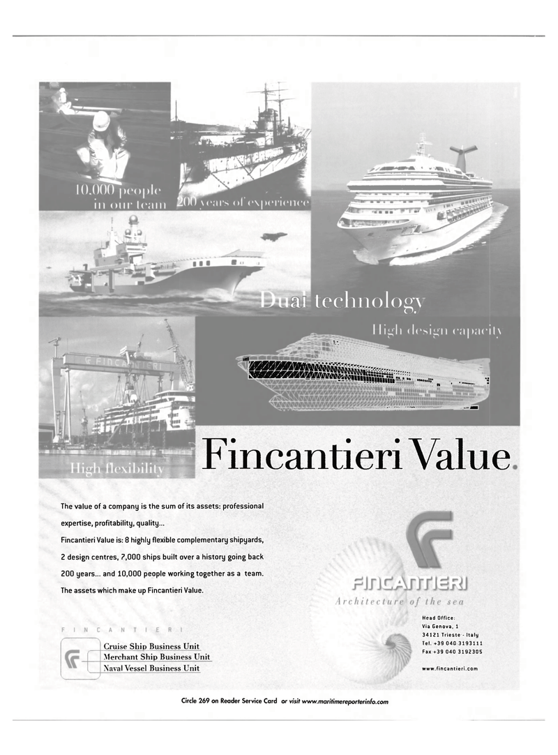 Maritime Reporter Magazine, page 2nd Cover,  Jul 2002