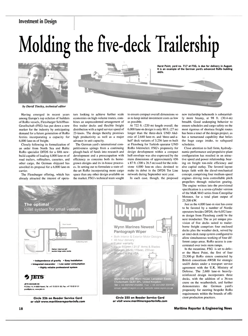 Maritime Reporter Magazine, page 18,  Jul 2002