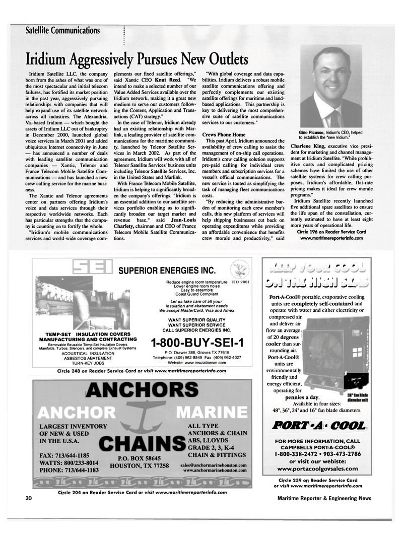 Maritime Reporter Magazine, page 30,  Jul 2002