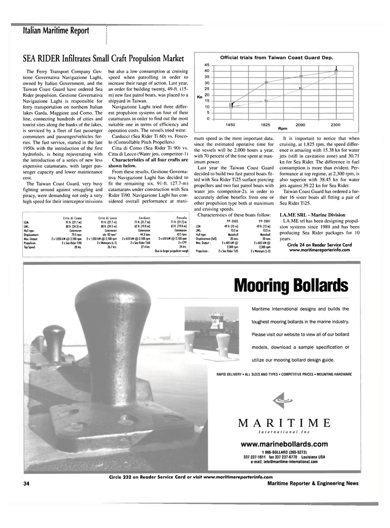Maritime Reporter Magazine, page 3rd Cover,  Jul 2002