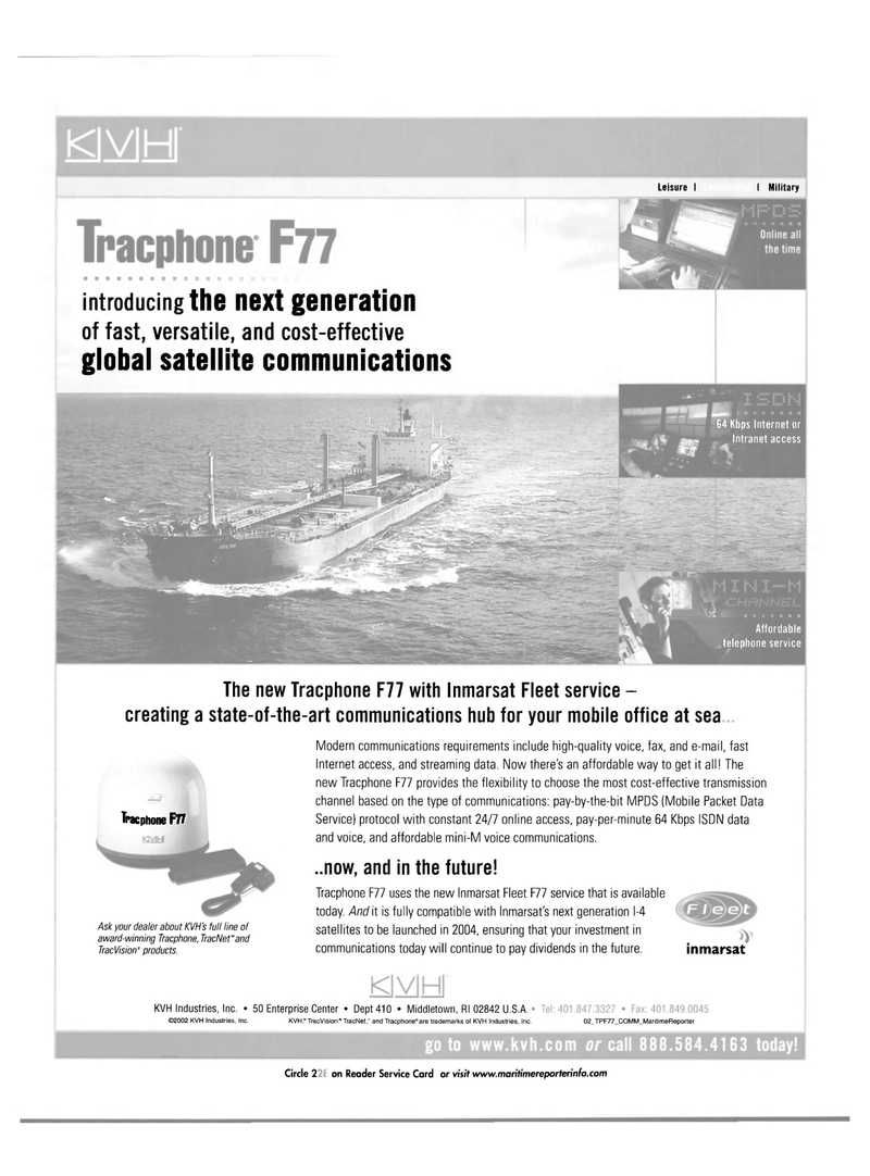 Maritime Reporter Magazine, page 3,  Jul 2002