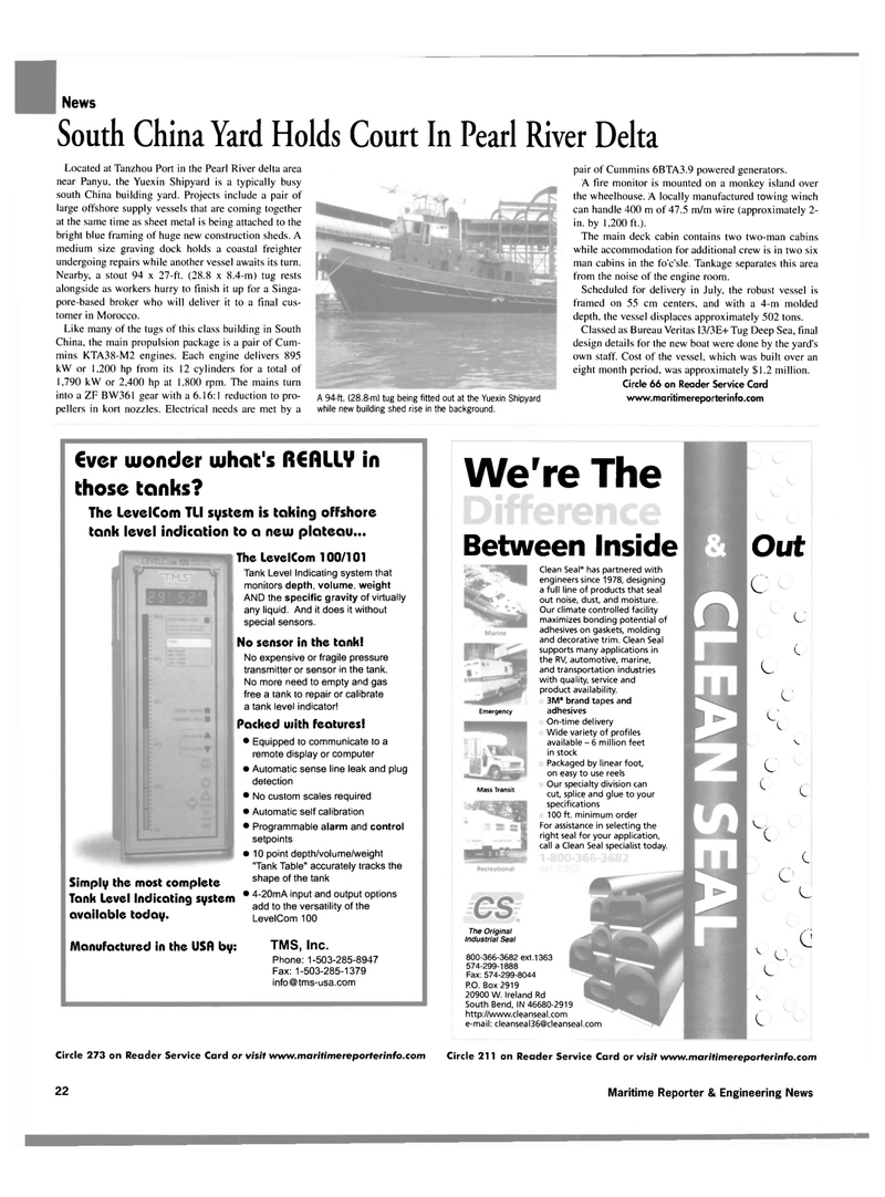 Maritime Reporter Magazine, page 24,  Aug 2002