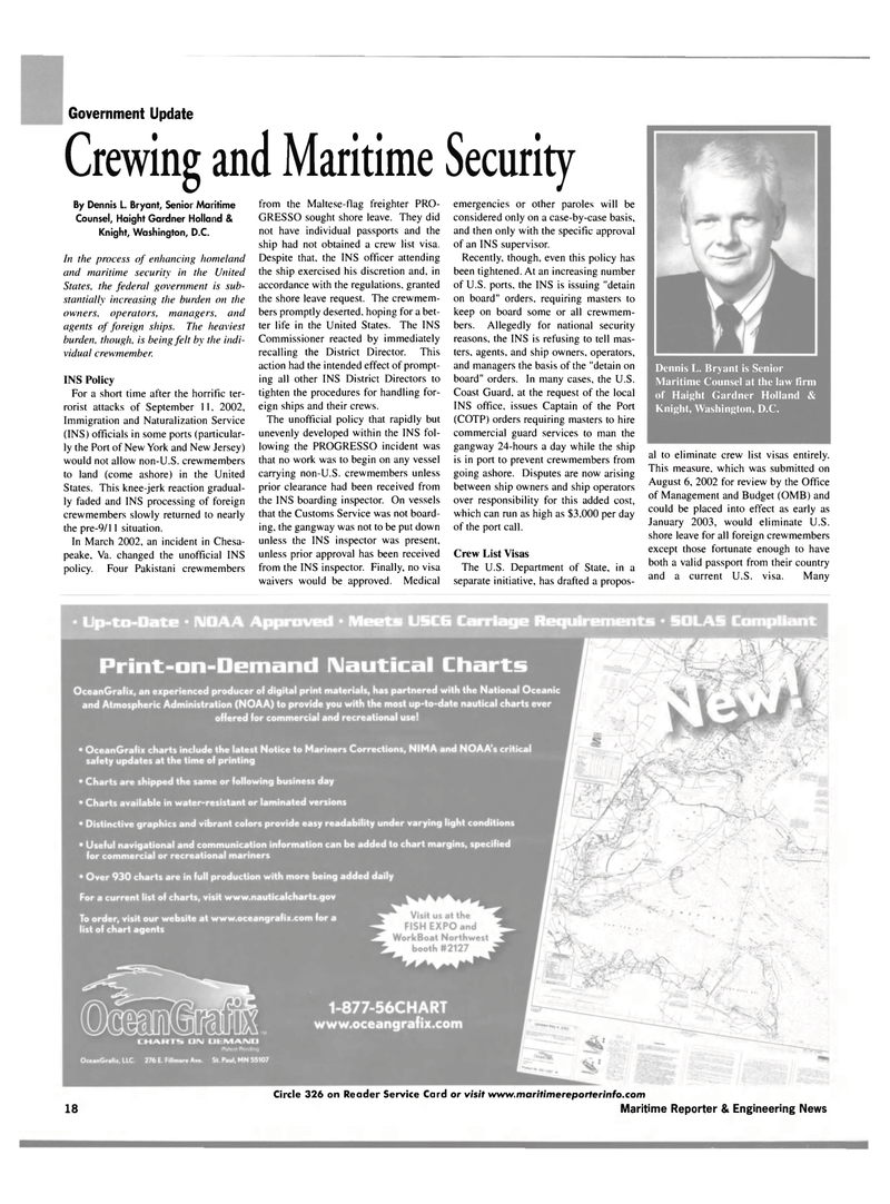 Maritime Reporter Magazine, page 16,  Sep 2002
