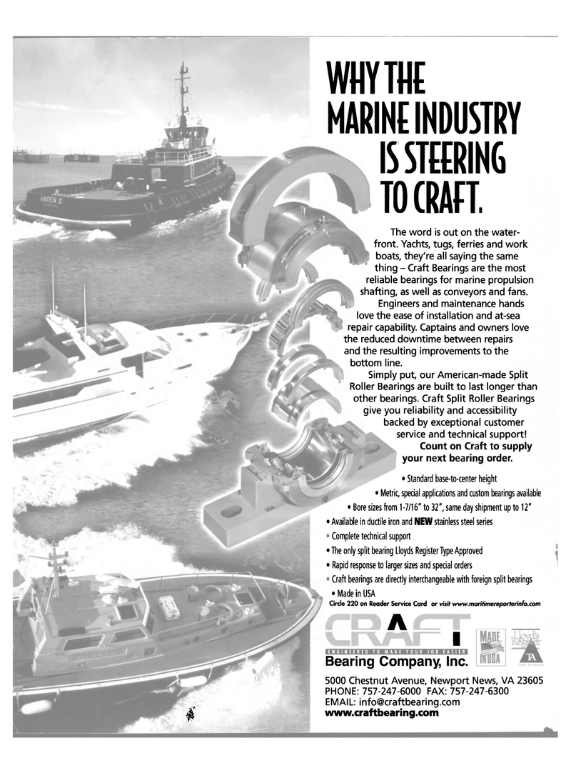 Maritime Reporter Magazine, page 2nd Cover,  Sep 2002