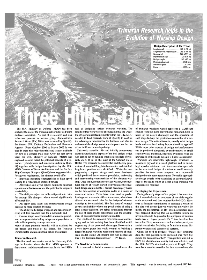 Maritime Reporter Magazine, page 20,  Sep 2002