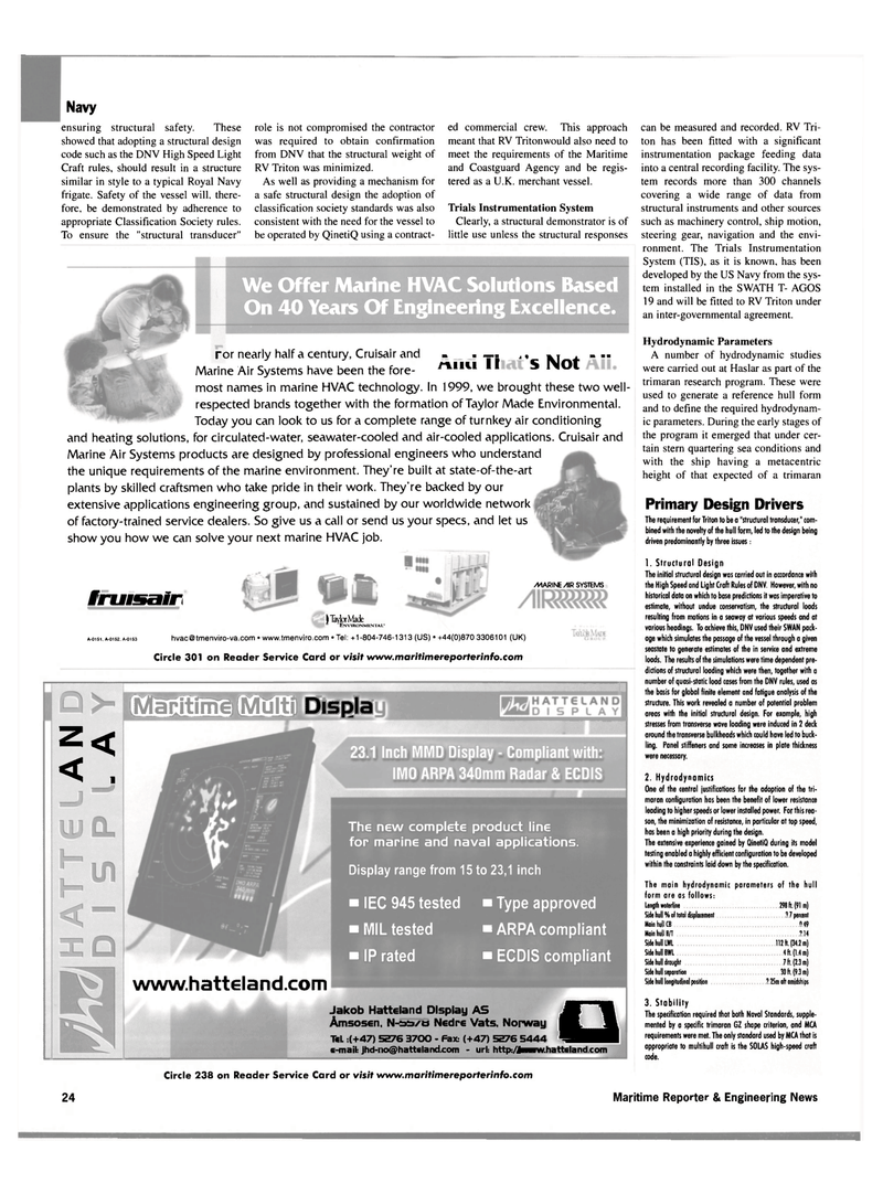 Maritime Reporter Magazine, page 24,  Sep 2002