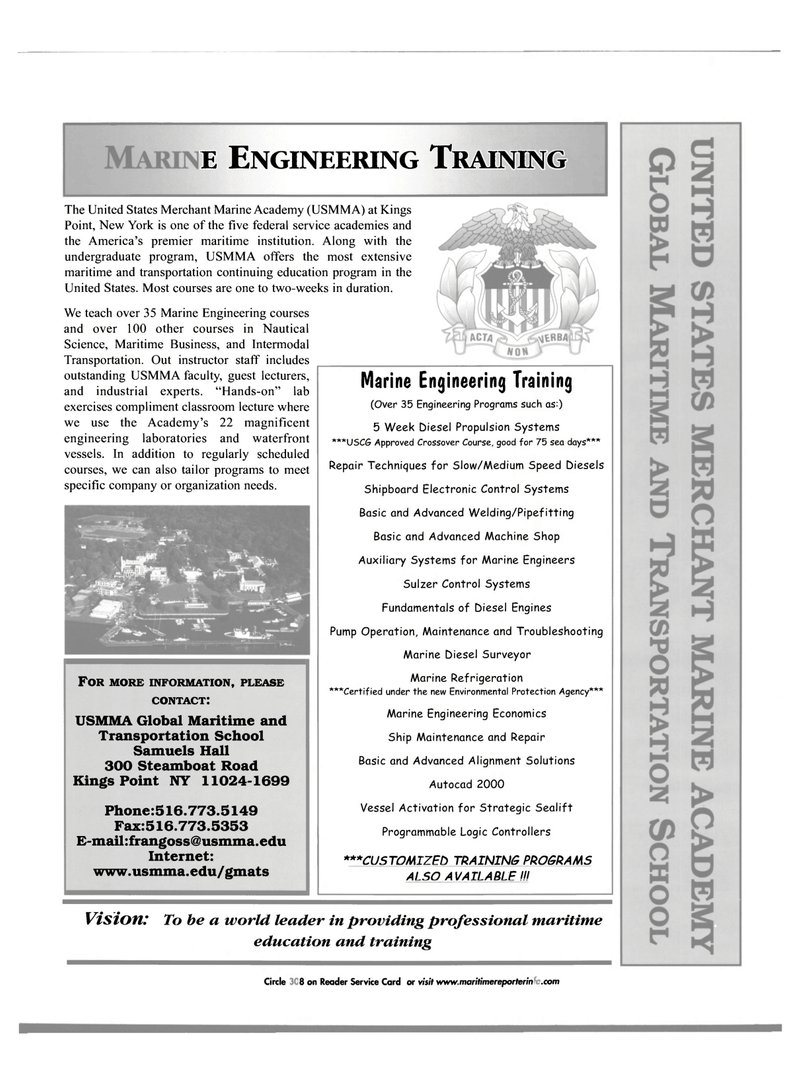Maritime Reporter Magazine, page 1,  Sep 2002