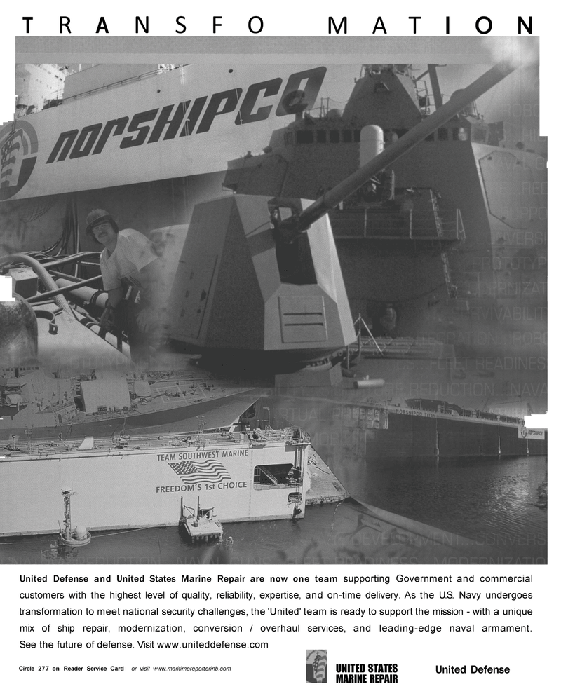 Maritime Reporter Magazine, page 13,  Oct 2002