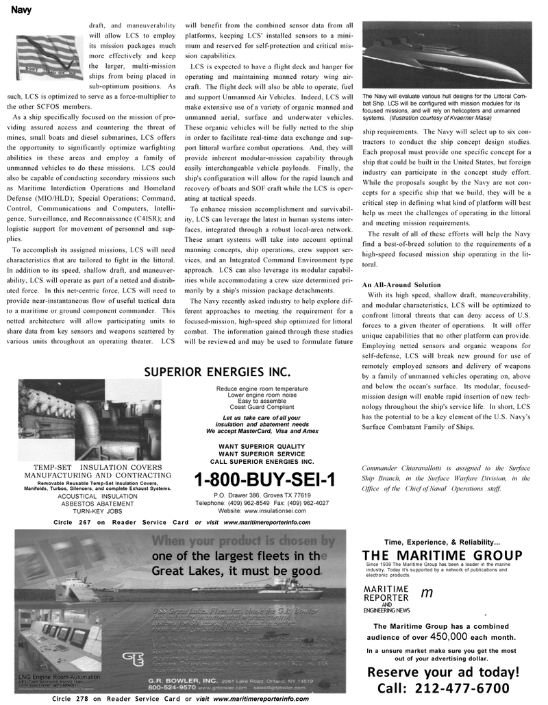 Maritime Reporter Magazine, page 30,  Oct 2002