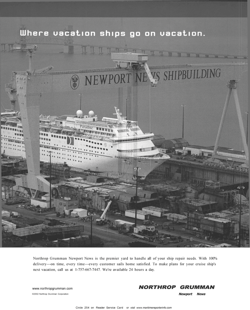 Maritime Reporter Magazine, page 3,  Oct 2002