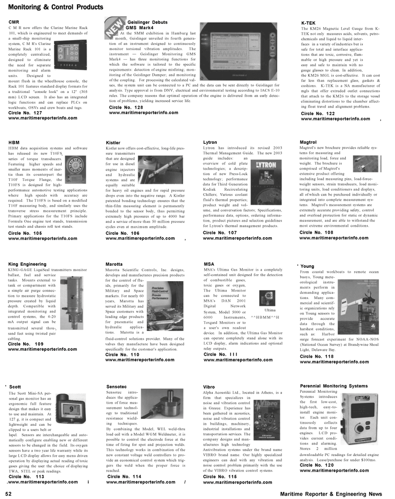 Maritime Reporter Magazine, page 53,  Oct 2002