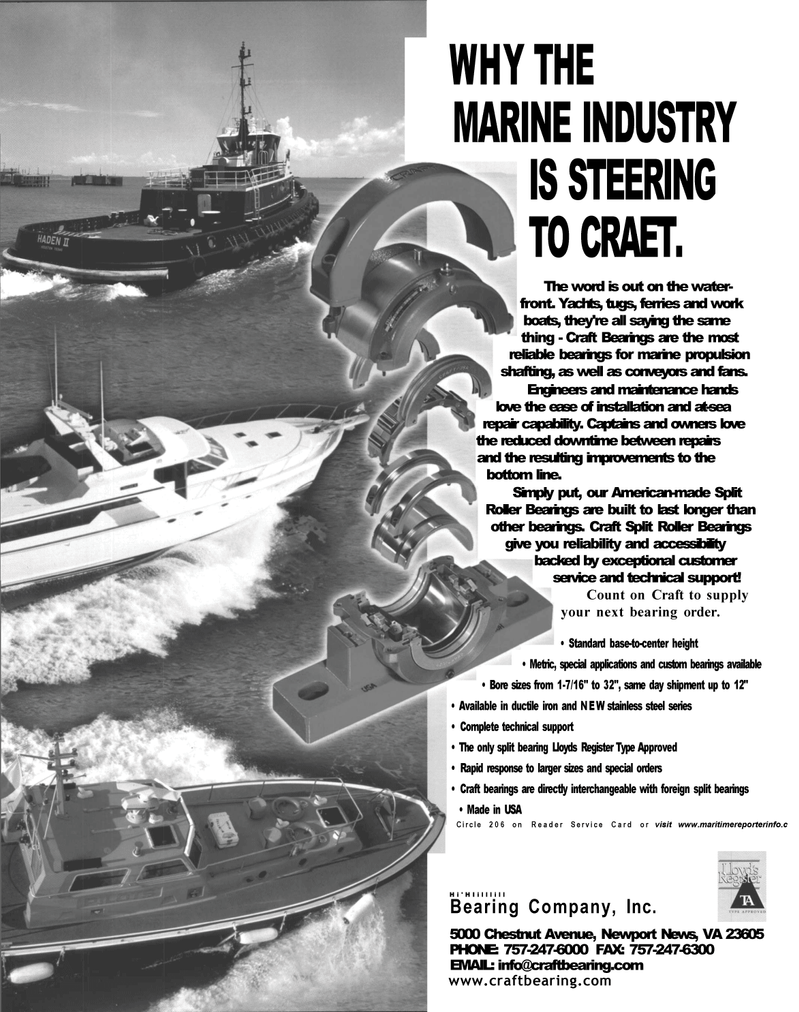 Maritime Reporter Magazine, page 2nd Cover,  Dec 2002