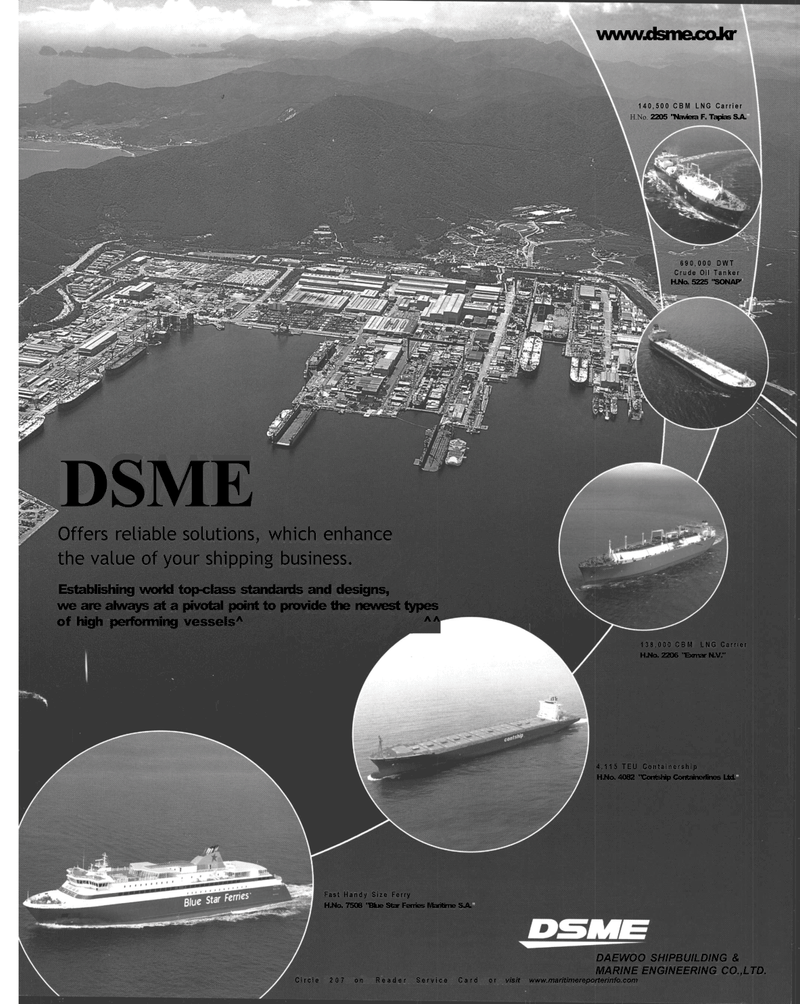 Maritime Reporter Magazine, page 3rd Cover,  Dec 2002