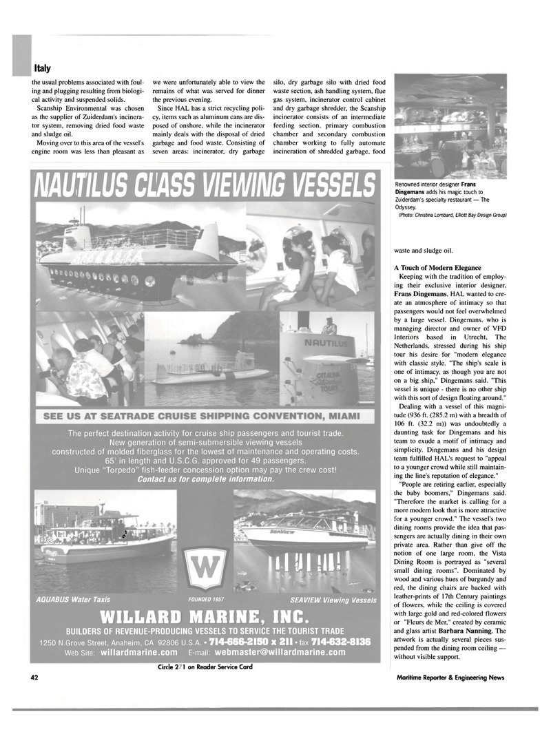 Maritime Reporter Magazine, page 42,  Feb 2003