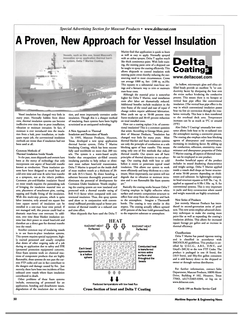 Maritime Reporter Magazine, page 3rd Cover,  Feb 2003