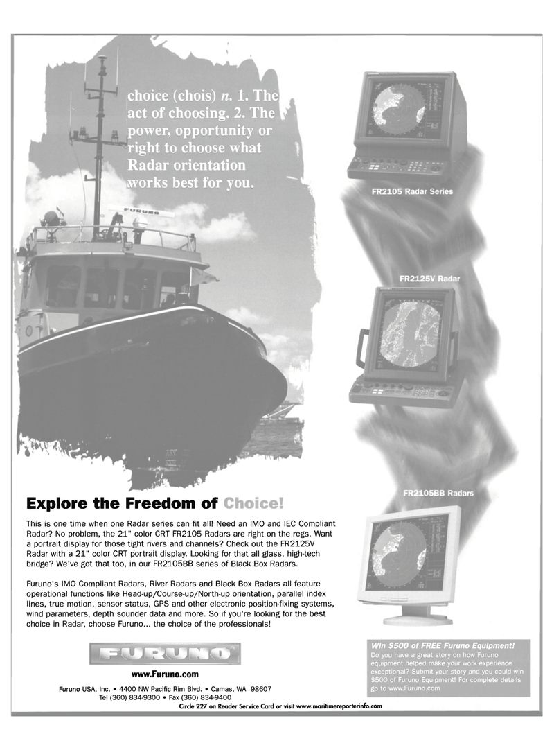 Maritime Reporter Magazine, page 7,  Feb 2003